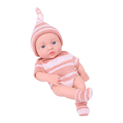 JSGHGDF Kleine Reborns Simulation Baby Silikon Spielzeug Reborns Pullover Tuch Körper Kinder Pullover Mädchen von JSGHGDF