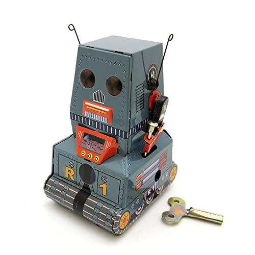 JSGHGDF Neuheit Aufziehspielzeug Vintage Weißblech Roboterform Partyzubehör Kindergeschenke von JSGHGDF