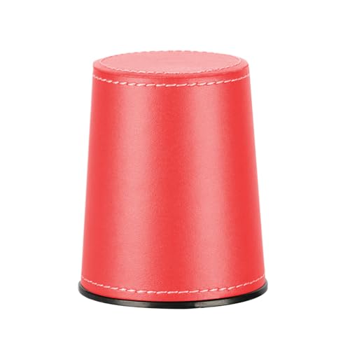 JSGHGDF PU Leder Würfel Tasse Flanell Innen Würfel Shaker Tasse Ruhig Shaker Tasse Kneipen Würfel Spiel Party Liefert Einfach Zu Verwenden von JSGHGDF