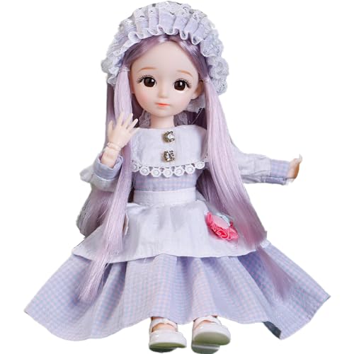 JSGHGDF Pretend Play Princess for Eyes Open Handmade White Skin Girl in Dress for Kid Collectors von JSGHGDF