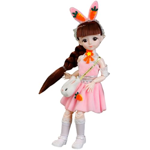 JSGHGDF Pretend Play Princess for Eyes Open Handmade White Skin Girl in Dress for Kid Collectors von JSGHGDF