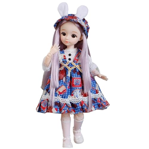 JSGHGDF Pretend Play Princess for Eyes Open Handmade White Skin Girl in Dress for Kid Collectors von JSGHGDF