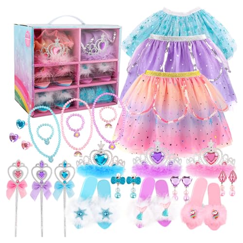 JSGHGDF Prinzessin Dress Up Set Sicheres Giftiges Dress Up Set Weihnachtsgeburtstage von JSGHGDF