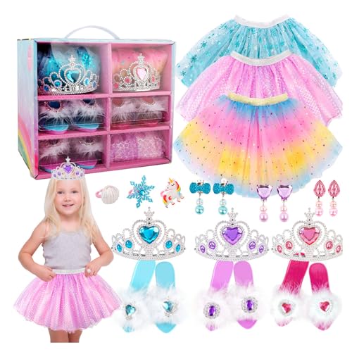 JSGHGDF Prinzessin Dress Up Set Sicheres Giftiges Dress Up Set Weihnachtsgeburtstage von JSGHGDF