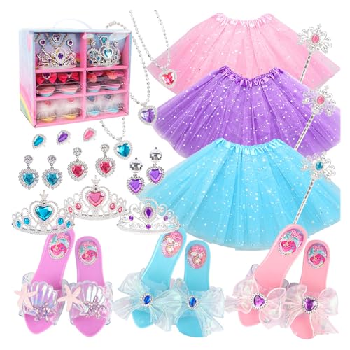 JSGHGDF Prinzessin Dress Up Set Sicheres Giftiges Dress Up Set Weihnachtsgeburtstage von JSGHGDF