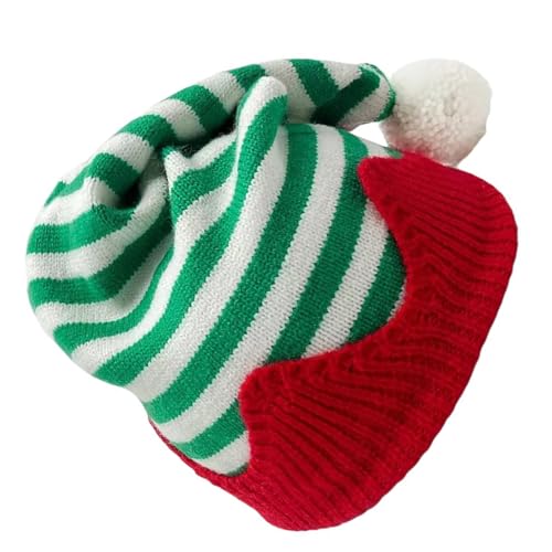 JSGHGDF Slouch Baggy Hat Caps für Weihnachten Foto Requisiten Fröhliche Charakter Kostüm Mischievous Caps Hut Santa Helfer von JSGHGDF