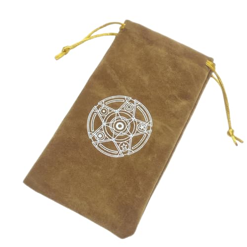 JSGHGDF Tarot Pad Wünschelruten Wahrsagerei Metaphysisches Tarot Zubehör Mithelfer Tasche Flanell Aufbewahrungstasche Kordelzug von JSGHGDF