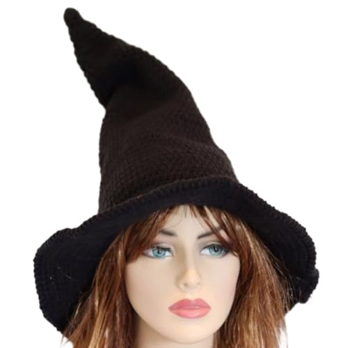 JSGHGDF Unisex Halloween Hexenhut Spitze Gehäkelt Zaubererhut Männer Frauen Cosplay Hexenhut Mehrere Wählen von JSGHGDF