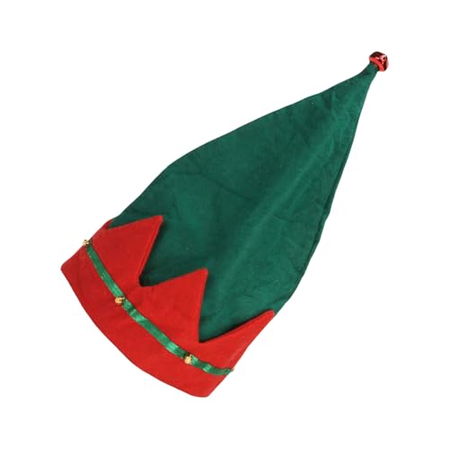 JSGHGDF Weihnachtsmützen, Elfen, Unisex, Koboldmütze, Weihnachtsfoto-Requisiten, fröhlicher Hut, Baggy-Hut, Kobold-Kleidung von JSGHGDF