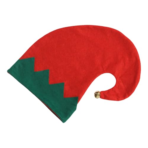 JSGHGDF Weihnachtsmützen, Elfen, Unisex, Koboldmütze, Weihnachtsfoto-Requisiten, fröhlicher Hut, Baggy-Hut, Kobold-Kleidung von JSGHGDF