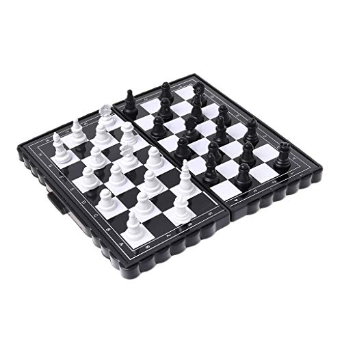 Magnetisches Internationales Schachspiel Faltbare Schachbrettspiele Checker Puzzlespiel Geburtstag Erwachsene von JSGHGDF