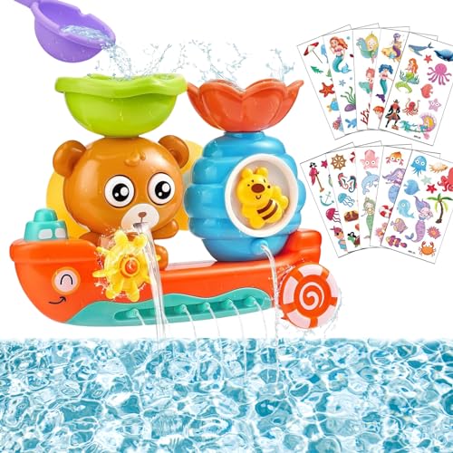 Wasserspielzeug Kinder, Bär und Bee Badespielzeug, Badewannenspielzeug Kinder, Babyspielzeug Geschenk für Jungen und Mädchen ab 2 3 4 5 6 Jahre von JSHENG