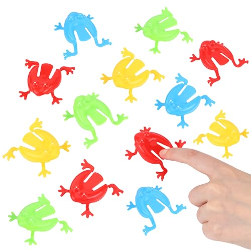 JSMTKJ 30 Stücke Springen Frosch Spielzeug Frosch Hüpf Spiel, Finger Drücken Spielzeug Prellen für Geburtstag Party Favors Ostern Goody Bag Füllstoffe (Zufällig Farbe) von JSMTKJ