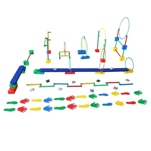 JSXTBHUO Karneval Outdoor Spiele Combo Set, Stücke Balance Board Für Kleinkinder, Kinder Gymnastik Hindernisbahn, Geschenk Für Kinder Ab 3 Jahren von JSXTBHUO