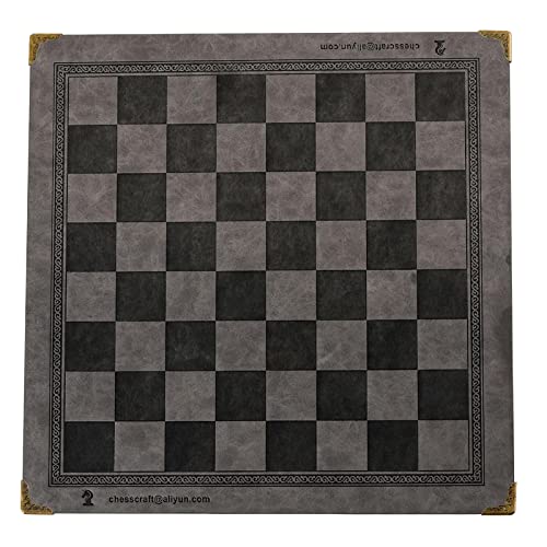 Flaches Schachbrett Internationales Schachbrett Synthetischem PU Schachspielzubehör Klappbrett Schachspiel von JSZDFSV