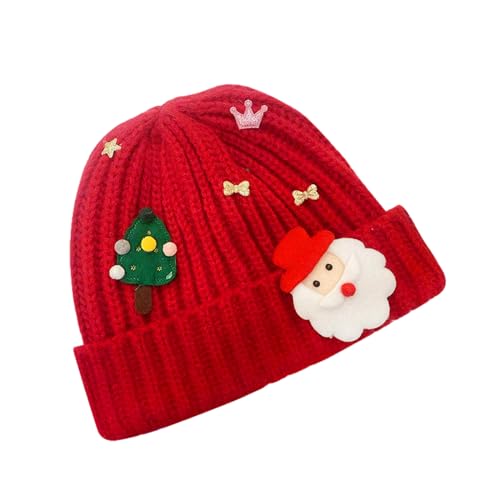 JSZDFSV Weihnachtsmütze Slouchy Rentier Santa Weihnachtszubehör Slouchy Beanies High School Teens Santa Hüte Erwachsene von JSZDFSV