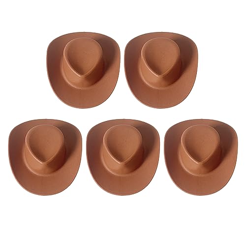 Miniatur Puppen Hut Winziger Spielzeug Partyhut Mini Cowgirl Hut Mini Cowboyhut zum Basteln Mini Hut Westernhut zum Dekorieren Mini Cowboyhut zum Basteln Mini Cowgirl Hut Mini Westernhut zum von JSZDFSV