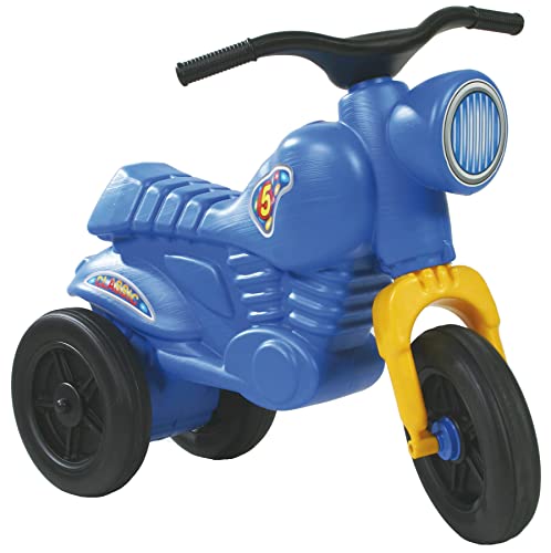 Dreirad Trike Rutscher Motorrad Classic 5 Maxi blau Kinder Laufrad Lauflernrad von JT-Lizenzen