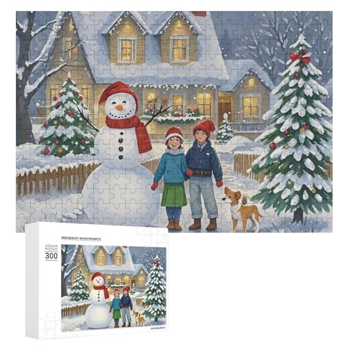 Exquisite Happy Atmosphere Printed Wooden Jigsaw Puzzles 300 Piece Puzzling Beautiful Illustrations Fun Indoor Activity for Adults and Families 39.9 * 27.9 cm von JTKLQBN