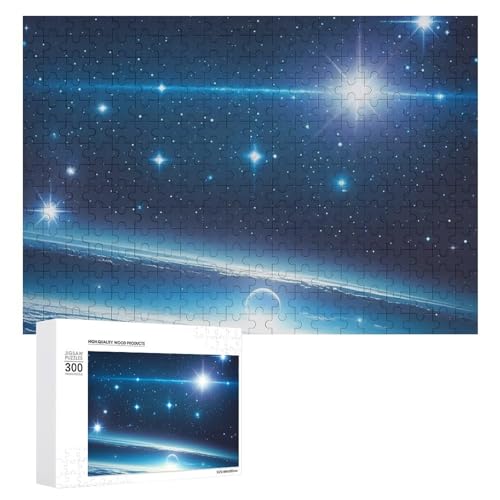 Exquisite astronomische Kunst, gedrucktes Holzpuzzle, 300 Teile, Puzzle, schöne Illustrationen, lustige Indoor-Aktivität für Erwachsene und Familien, 39,9 x 27,9 cm von JTKLQBN