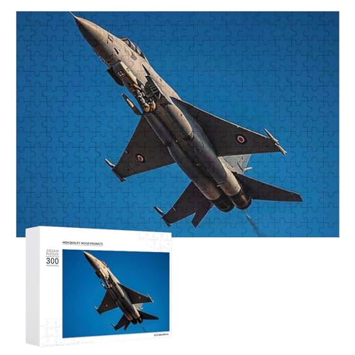 Exquisites Fighter gedrucktes Holz-Puzzle, 300 Teile, Puzzle, schöne Illustrationen, lustige Indoor-Aktivität für Erwachsene und Familien, 39,9 x 27,9 cm von JTKLQBN