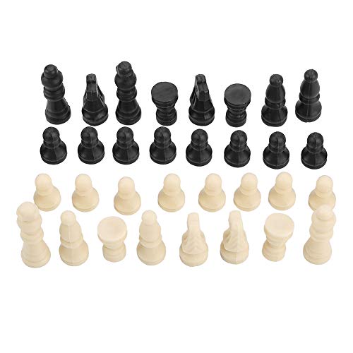 32-teiliges Internationales Solides Schachspiel, Tragbares Schachspiel mit PVC-Schach, Glatte Oberfläche, Leichtes Unterhaltungswerkzeug für den Innen- und Außenbereich für Spaß, von JTLB