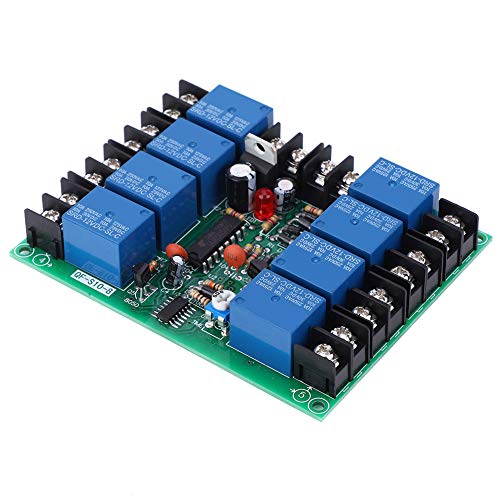 8-Kanal-Stromversorgung, Einstellbares Sequentielles Controller-Modul mit Zeitsequenzplatine, Geeignet für Bühne, KTV, Geräte Zur Schadensverhinderung von JTLB