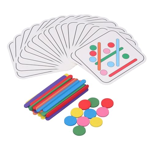 Früherziehungsspielzeug für Kinder – Buntes Stick-Matching-Puzzlespiel für die Sensorische Wahrnehmungsentwicklung für Jungen und Mädchen von JTLB