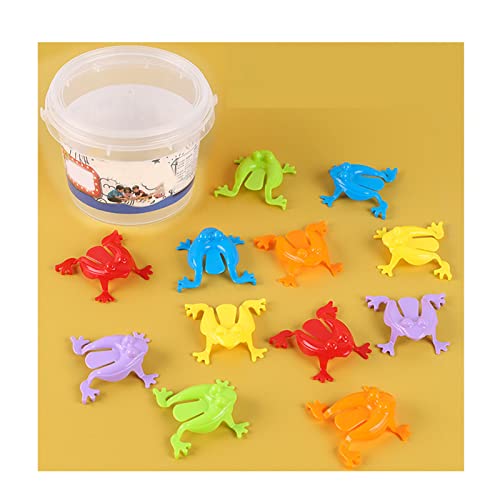 JTLB 12pcs Sprungfrösche Spielzeug, Plastikfrösche Spielzeug Frosch Spielzeug Springen Plastikfrösche für und Mädchen Party Gefälligkeiten, Geburtstag, Schule, von JTLB