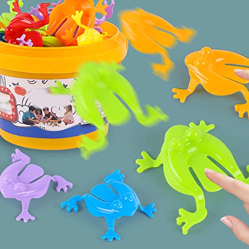 JTLB 12pcs Sprungfrösche Spielzeug, Plastikfrösche Spielzeug Frosch Spielzeug Springen Plastikfrösche für und Mädchen Party Gefälligkeiten, Geburtstag, Schule, von JTLB