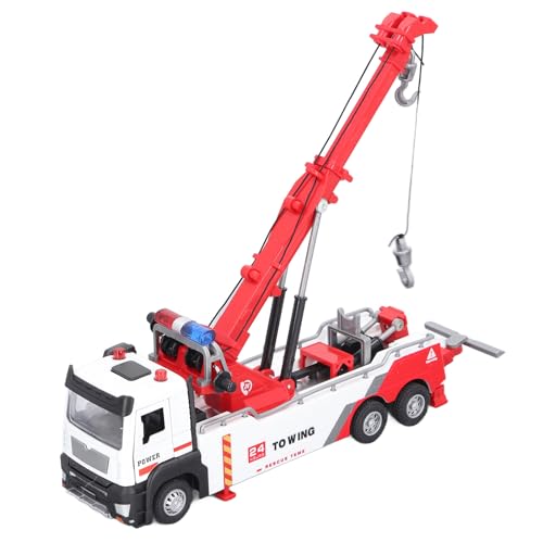 JTLB Crane Truck Spielzeug, Crane Construction Vehicles Spielzeug, Kran -LKW -Spielzeug für, Kranspielzeug mit Lichtern, Ideen Geburtstag von JTLB