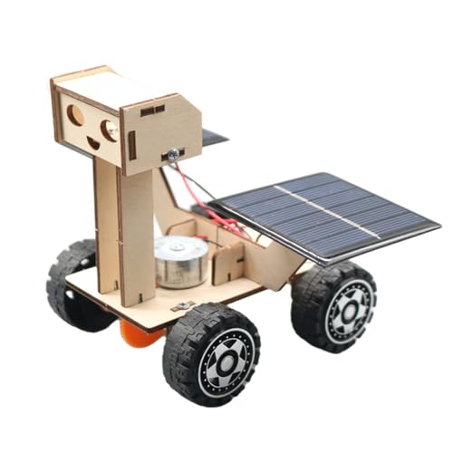 JTLB DIY Solarenergie Lunar Rover Holzpuzzle Modellauto Kit wissenschaftliche Experimente, kreatives Lernen und Lernen von JTLB