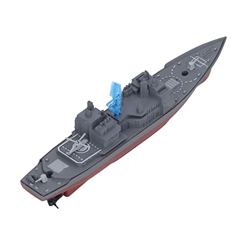 JTLB Ferngesteuertes Schiff, Motor mit Hohem Drehmoment, USB-Aufladung, Marineblaues RC-Kriegsschiff für, Schnelles und Flexibles Spielen mit Badewannen, Schwimmbädern (803B) von JTLB