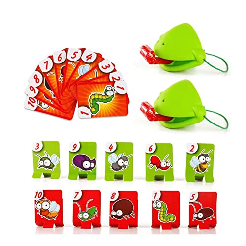 JTLB Froschzungenspielset, Froschmaske mit Blow -Zunge, Echsenzungenspiel, Frog -Blow -Zungenmask -Spiel, Froschspielzeugzungen aus Dem Spiel, mit Blowing Air, Multiplayer Party Game von JTLB