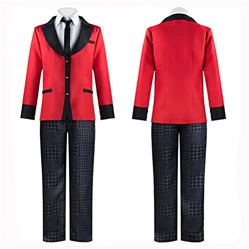 JTLB Jabami Yumeko Cosplay Kakegurui Anime Kostüm Anzug Ikishima Midari Cosplay Kostüm JK Uniform Faltenrock Yomozuki Runa Jacke Uniform Halloween von JTLB