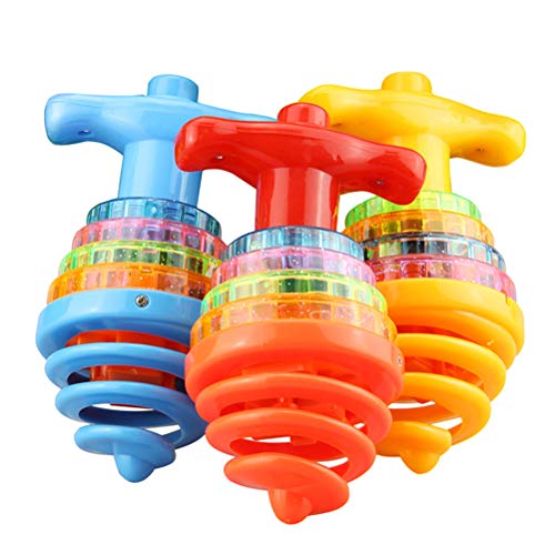 JTLB Light Up Spinning Top Kinder, Spinning Top mit Lichtern & Musik Light Up Peg Tops LED Spin Toys Gyroskop Blinkende Spinner Party Gefälligkeiten von JTLB