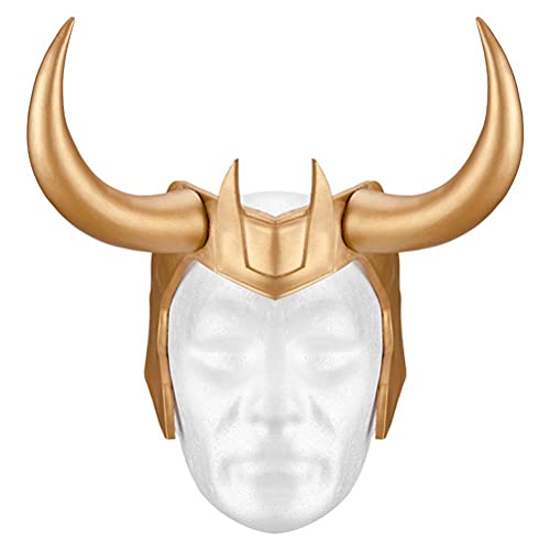 JTLB Loki Helm Loki Maske Loki Krone Crown Harz Horns Neue Cosplay Kostüm Kopfbedeckung Maske Erwachsene Herren Halloween Merchandise Zubehör von JTLB