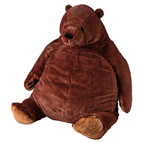 JTLB Riesiger Teddybär, Großes Teddybär-Plüschspielzeug, Stofftierpuppe, Djungelskog, Brauner Plüsch-Teddybär, Spielzeug für, Weiches Kuschelkissen (#1) von JTLB