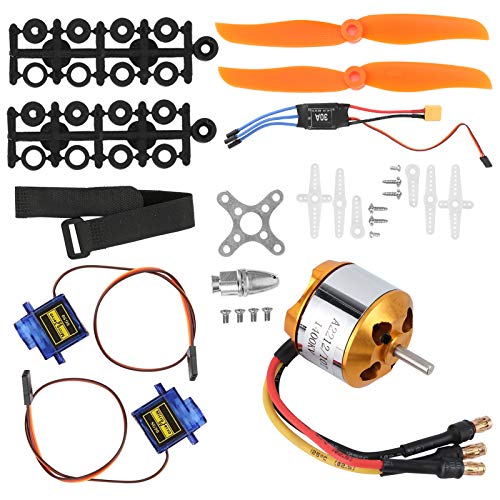 JTLB SG90 9G Servo, 30A ESC, 2212 1400KV Motorkit für RC-Hubschrauber-Fernbedienung, Metall + Kunststoff, Gute Leistung, für Li-Ion, Nickel-Cadmium-Batterien von JTLB