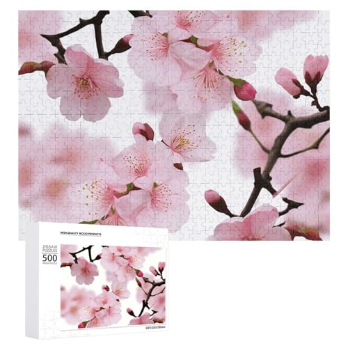 Cherry Japanese Cherry Blossom Puzzles 500 Pieces Personalized Jigsaw Puzzles Challenging Picture Puzzle Wooden Pet Puzzle Photos Puzzle for Adults Wedding Puzzle Family Reunion Puzzle von JTMVNKG