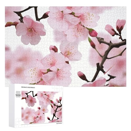 Cherry Japanese Cherry Blossom Puzzles 500 Pieces Personalized Jigsaw Puzzles Challenging Picture Puzzle Wooden Pet Puzzle Photos Puzzle for Adults Wedding Puzzle Family Reunion Puzzle von JTMVNKG