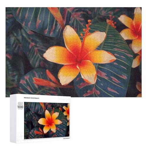 Hawaii Tropical Flower Puzzles 500 Pieces Personalized Jigsaw Puzzles Challenging Picture Puzzle Wooden Pet Puzzle Photos Puzzle for Adults Wedding Puzzle Family Reunion Puzzle von JTMVNKG