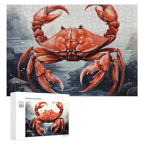 Red Crab Sea Puzzles 500 Teile Personalisierte Puzzles Herausfordernde Bilderpuzzle Holz Haustier Puzzle Fotos Puzzle für Erwachsene Hochzeit Puzzle Familientreffen Puzzle von JTMVNKG