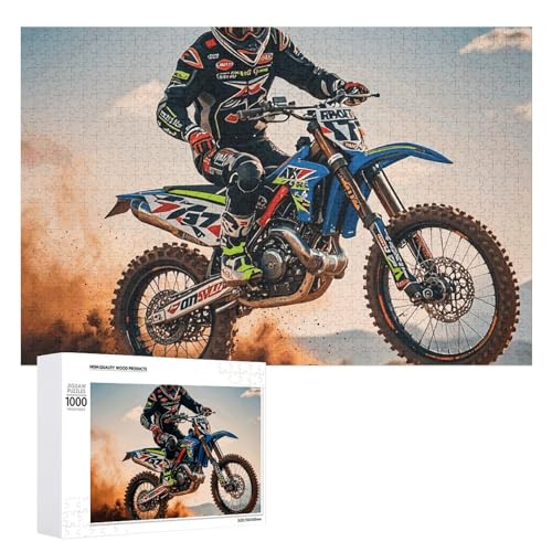 Sport Motorrad Motocross Racing Themenpuzzles 500 Teile Personalisierte Puzzles Herausfordernde Bilderpuzzle Holz Haustier Puzzle Fotos Puzzle für Erwachsene Hochzeit Puzzle Familientreffen Puzzle von JTMVNKG