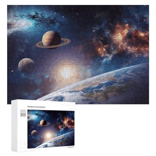 Universum Galaxie Weltraum Puzzles 500 Teile Personalisierte Puzzles Herausfordernde Bilderpuzzle Holz Haustier Puzzle Fotos Puzzle für Erwachsene Hochzeit Puzzle Familientreffen Puzzle von JTMVNKG