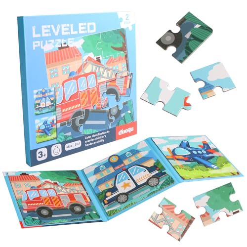 Magnetische Puzzle für Kinder 12-16-20 Teile Magnetpuzzle ab 3 Jahre Kinderpuzzle Lernspielzeug Kleinkinder Reisespiele Magnet Puzzle Auto Flugzeug Beschäftigung Geschenk für Mädchen Jungen, Transport von JTgugu