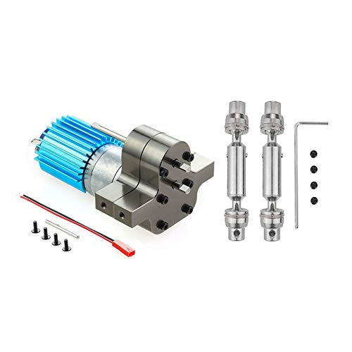 JUATIE Metall Getriebe Getriebe 370 Motor mit Antriebs Welle Upgrade ZubehöR für C14 C24 B24 B36 MN D90 MN99S RC, von JUATIE