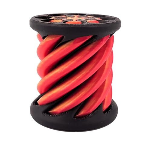 JUCHRZEY 3D-gedrucktes Spiralkegel-Spielzeug, Stressabbau, unmögliche Pyramide, Durchgangsskulptur, Mini-Vortex-Faden, Illusion, Schreibtischspielzeug, Geschenke für Kinder und Erwachsene von JUCHRZEY