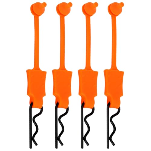 JUCHRZEY 4PCS Karosserie-Clipstift mit Befestigungshalterung Universal-Silikonschale mit Fester Schnalle, RC-Car-Upgrade-Teile, Autoschale mit Fester Karosserie, Schnallenschloss for SCX10, von JUCHRZEY