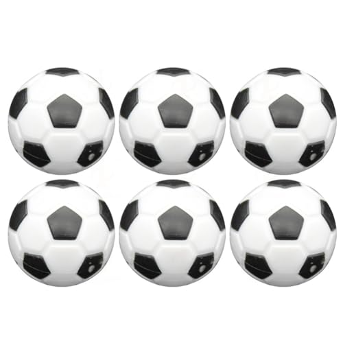 JUCHRZEY 6 Stück Tischfußballbälle, Tischfußballzubehör-Ersatz, 23/28/32/36 mm, Tischfußball-WM-Zubehör, Ersatz, offizieller Tischfußball für Standard-Kickertische für die Freizeit zu Hause von JUCHRZEY